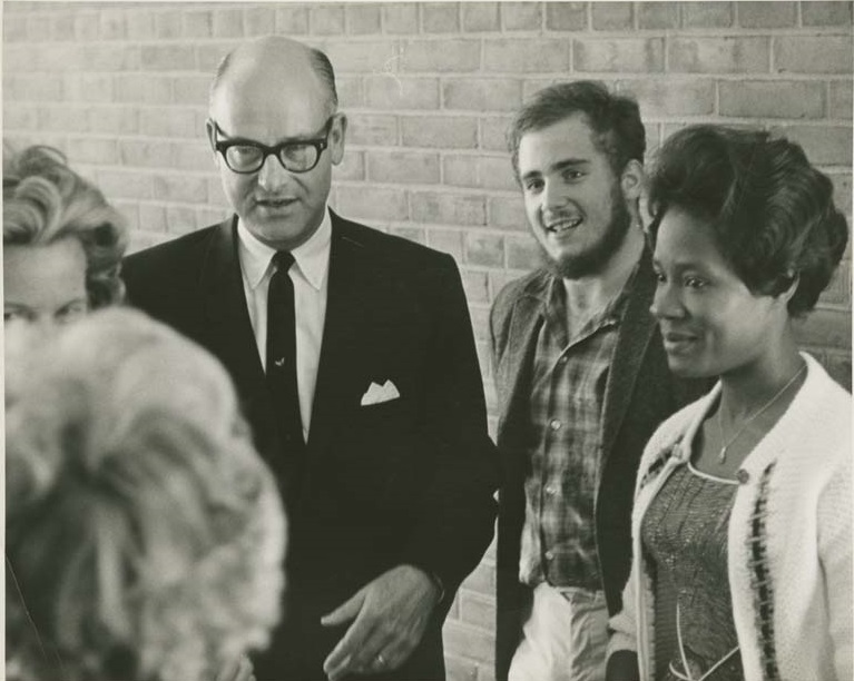 Chancellor Varner at the dedication of the Isaac Jones scholarship, 1968